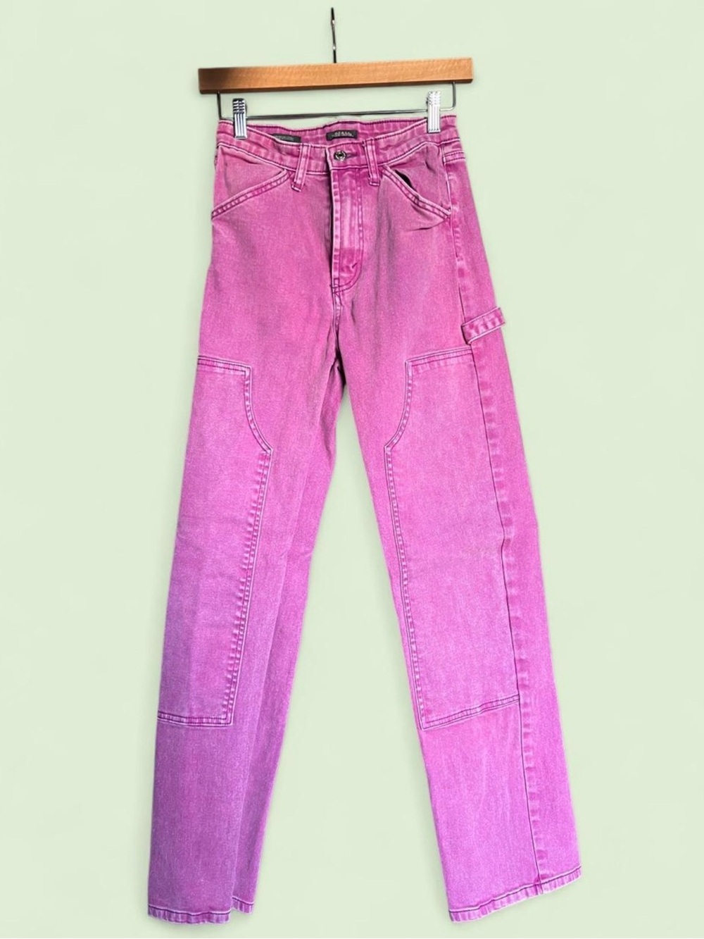 wild fable Pink Straight-Leg Utility Jeans